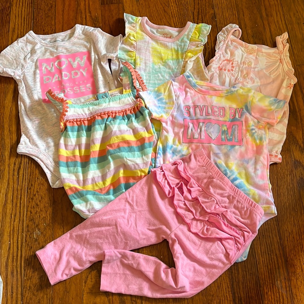 18 month onesies Pink pack for girls